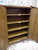 A very useful and attractive vintage metal green storage cabinet containing 5 metal shelves. The remains of the makers label can be seen on the front showing this cabinet as " Art Metal" and made by Steel Office Furniture, London.  A very useful and attractive vintage metal green storage cabinet containing 5 metal shelves. The remains of the makers label can be seen on the front showing this cabinet as " Art Metal" and made by Steel Office Furniture, London.