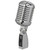 Pyle Pro PDMICR42SL Classic Retro Vintage-Style Dynamic Vocal Microphone (Silver)