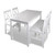 vidaXL 5 Piece Dining Set White