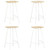 vidaXL Bar Stools 4 pcs Solid Mango Wood