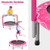 36 Inch Kids Trampoline Mini Rebounder with Full Covered Handrail-Pink