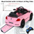 Volkswagen Beetle Kids Electric Ride On Car with Remote Control-Pink - Color: Pink