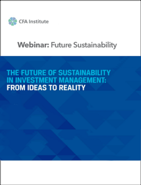 Sustainability at an Inflection Point Webinar