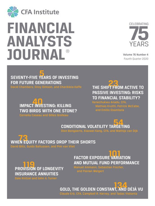 Financial Analysts Journal 75 Years