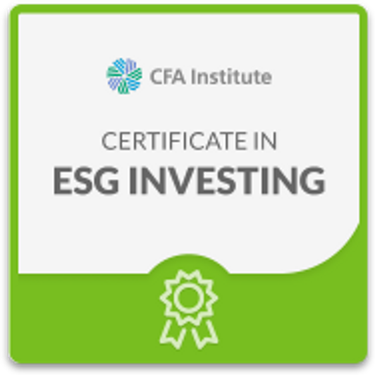 Certificate in ESG Investing