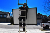 Solar Panel Caddy Allows for Safer Ladder Climbing