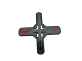 Cross spacer provides ability to line up all four corners of an array and confirm they are equidistant.