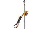 This Petzl fall arrester features an automatic lock mechanism when a fall occurs. This provides added safety and confidence while working on the roof.