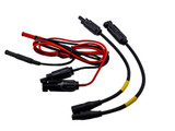 Test Lead Kit (PV4) provides 4mm connection on most test sets from all manufacturers. Allows for 4mm instrument plugs on one end, terminated with MC4 solar connectors at the other end.