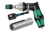 Torque Tool Set includes socket wrench insert and adapter for torque tool Torque Tool Set includes socket wrench insert and adapter for torque tool