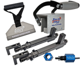 Solar Install & Maintenance Kit includes: (1) Panel Caddy w/Spacer, (1) Module Mover, (1) Set of Panel Hangers XL version (1) Solar Connector Assembly Tool