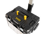 Included battery charging station allows simultaneous charging of two 36V batteries and one battery for the radio remote