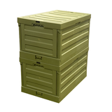 Stackable heavy-duty tote with lid