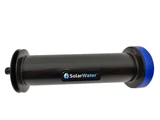 SolaReef SolarWater capsule treating hard water before it reaches the solar panel cleaning brush