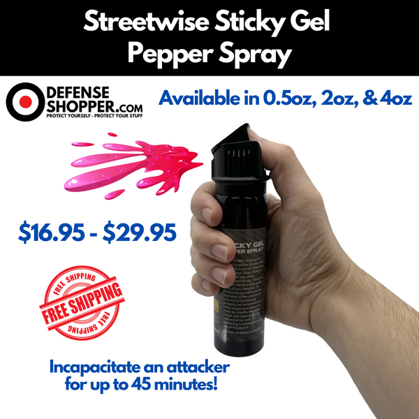 DefenseShopper.com Streetwise Sticky Gel Pepper Spray Main