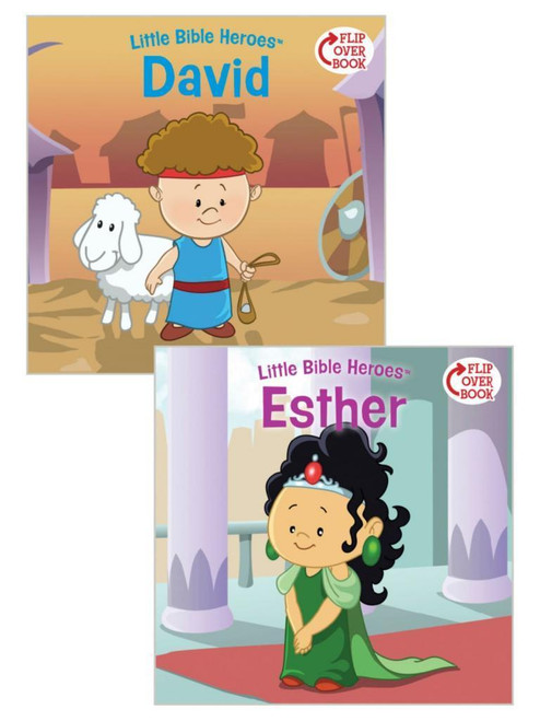 Little Bible Heroes David / Esther Flip over Book