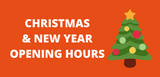 Christmas & New Year Opening Hours 2023