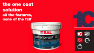 Save Time with BAL W1C One Coat Waterproofing