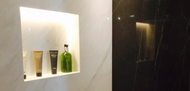 Light Up Shower Shelves with Schluter LIPROTEC LED Illuminated Niches