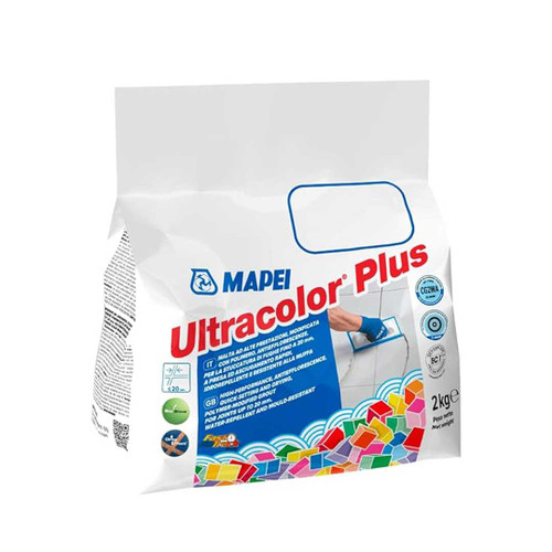 A 2kg bag of Mapei Ultracolor Plus Wall & Floor Tile Grout supplied by Tile Fix Direct