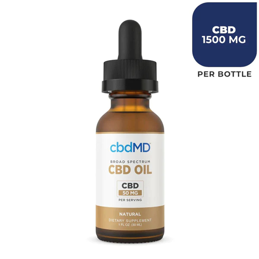 cbdMD CBD Oil THC Free-Broad spectrum - 50mg