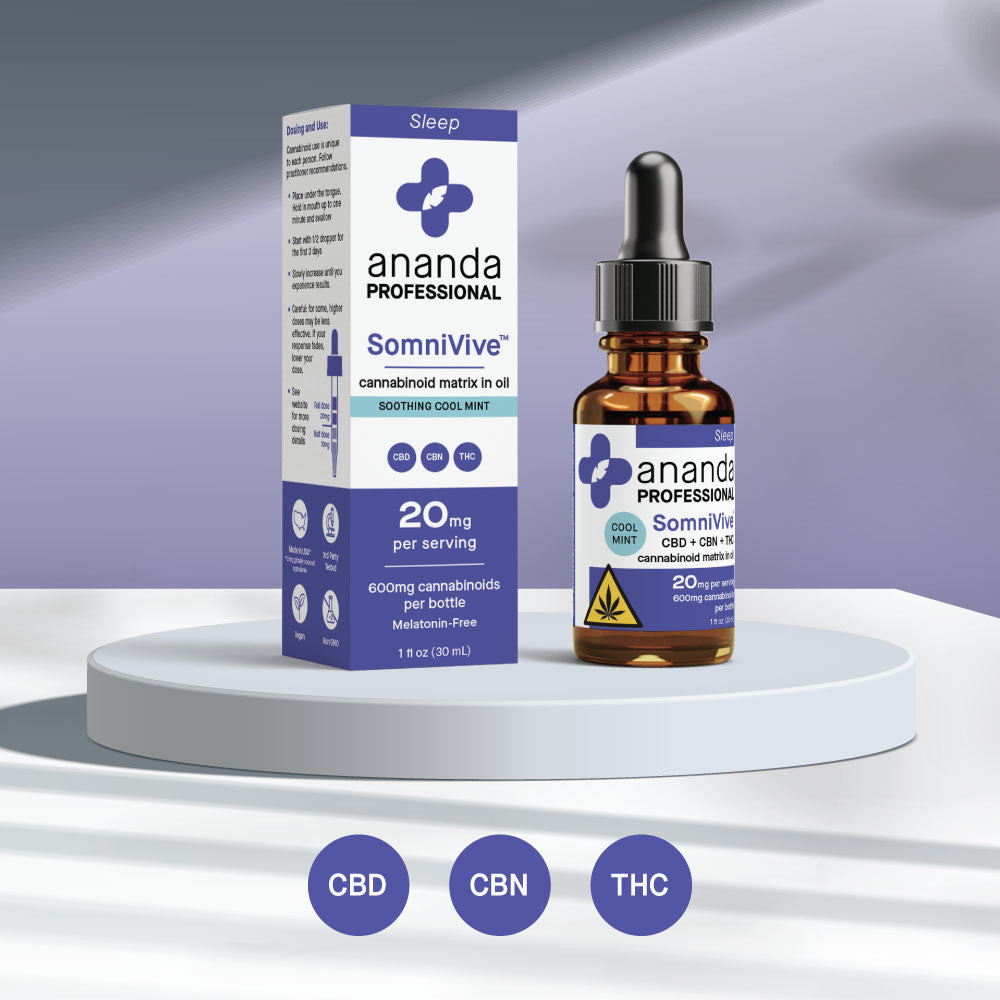 SomniVive Sleep Tincture 600mg/2000mg | Ananda Professional