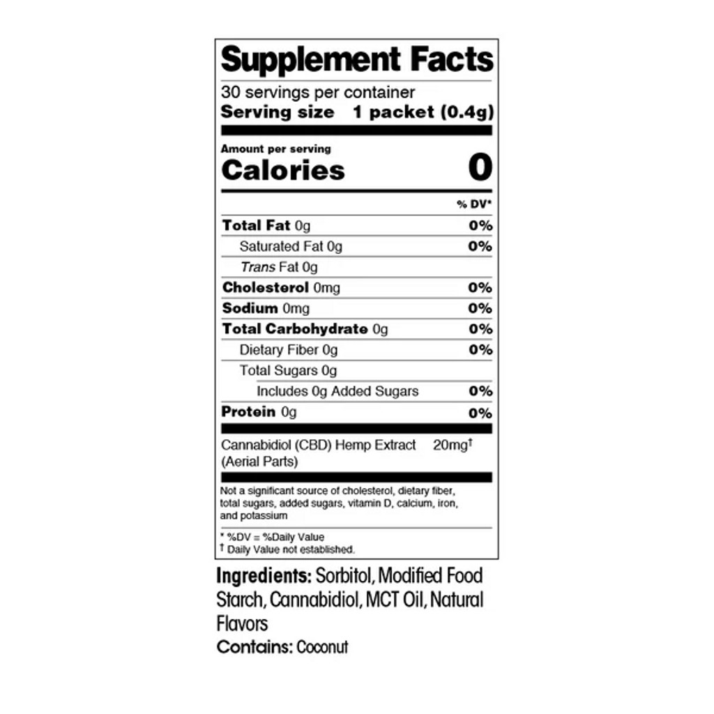Caliper 20mg Water-soluble CBD Powder