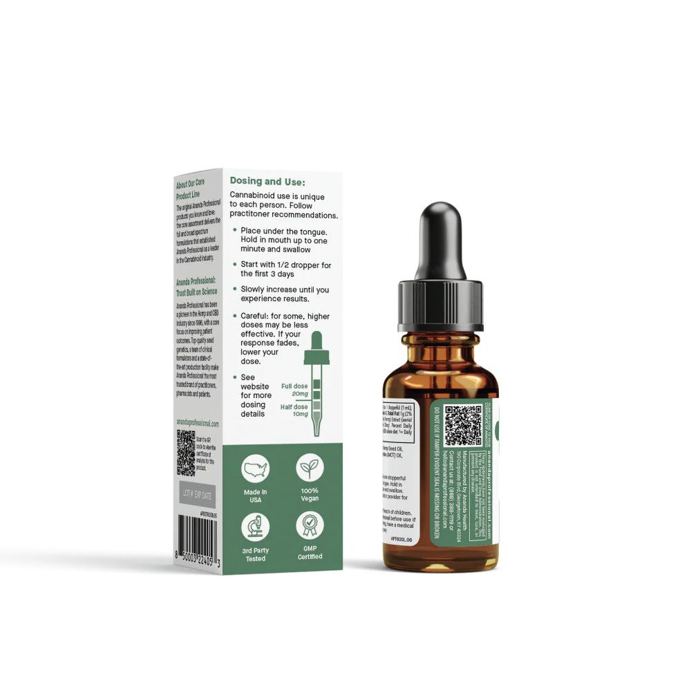 CBD Tincture - No THC | Ananda Professional