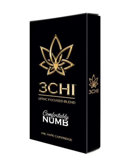 3Chi Comfortably Numb Vape Cartridge (1:1 Blend of CBN & Delta 8 THC)