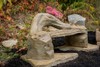 Hand sculpted outdoor garden petrified wood bench from Athena Garden make wonderful memorial and special holiday gifts. This cast stone concrete bench is a unique wood like design that has quality and personality , decorative concrete garden bench, outdoor decor and personalized memorial bench. concrete bench, wood bench, outdoor garden bench, western ceder garden bench, rustic wood bench, stone bench, wood sculpted bench, cast stone bench, patio furniture, hand sculpture, cement bench