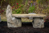 Hand sculpted concrete basalt lounge garden bench from Athena Garden make wonderful memorial and special holiday gifts. This cast stone concrete bench is a unique natural boulder like design that has quality and personality , decorative concrete garden bench, outdoor decor and personalized memorial bench, made in the U.S.A. outdoor garden bench, concrete bench, western ceder garden bench, rustic wood bench, stone bench, Stone Lounge Bench, Cast Stone Garden Bench, Concrete Outdoor Memorial Bench, hand sculpture, stone bench