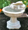 Hand sculpted outdoor garden laying angel birdbath from Athena Garden make wonderful Mother's Day and Christmas gifts. This Stone Birdbath angel sculpture is a unique design that has quality and personality, decorative garden concrete birdbath, outdoor birdbath gifts for all occasions. Angel one piece birdbath, athena garden bird bath, concrete decorative angel, small angel birdbath, concrete angel bird bath, Birdbath with Resting Angel, made in U.S.A, Concrete, Cast Stone birdbath, home decor, outdoor decor