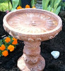Hand sculpted outdoor garden sun birdbath from Athena Garden make wonderful Mother's Day and Christmas gifts. This Stone Birdbath is a small, unique, sun face design that has quality and personality, decorative garden cast stone concrete birdbath, outdoor birdbath gifts for all occasions. Cast Stone Small water feature,  Sun Bird Bath, Athena Garden Bird Bath, terracotta Bird Bath, concrete sun face, Cast Stone Sun Bird Bath, Athena Garden Bird Bath, terracotta Bird Bath, concrete sun face, happy sun, sun water feature, concrete water feature