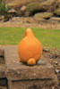 Concrete Gourd Pumpkin is made from Cast stone concrete and has great attention to detail. Hand sculpted rustic stem is perfect for Fall and Halloween decoration