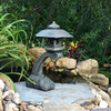 Concrete Japanese Shinto shrine Japanese Garden Lanterns, Japanese Lamps, Japanese Stone Lanterns