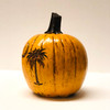 This palm tree stone pumpkin is suited for both indoor and outdoor settings. Whether it is put out seasonal as fall decor, or all year around in your landscape or home, this palmetto designed concrete pumpkin will bring happiness to all residents or vacationers that visit South Carolina. The cast stone pumpkin is hand sculpted and made in the U.S.A.