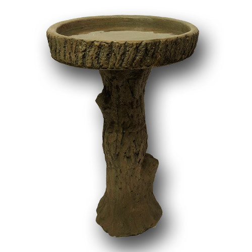 Hand sculpted garden tree bark birdbath from Athena Garden make wonderful Mother's Day and Christmas gifts. This concrete birdbath is a unique tree like design that has high quality and made in the U.S.A, decorative concrete garden birdbath, large cast stone bird bath, gifts for all occasions. garden decor, Rustic Bark Bird bath, tree bird bath, concrete bird bath, stone bird bath, wood sculpture, outdoor water feature, concrete tree bird bath