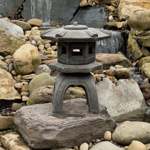 This two-piece Japanese pagoda is Hand sculpted and made of cast stone concrete. The Japanese lantern from Athena Garden makes a great gift for all occasions.  The outdoor pagoda is the perfect addition to your landscape or Japanese garden. Concrete Pagoda is durable for all outdoor conditions. Product is made in the USA.
BR- 185 16” Japanese Pagoda 