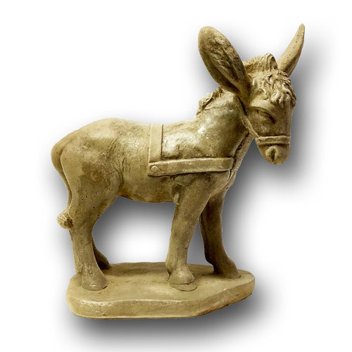 Concrete Donkey Statue, Outdoor Statue, Garden Statue, Cast Stone