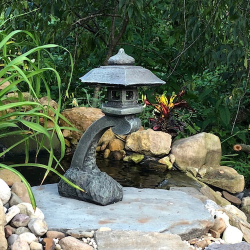 Concrete Pagoda Small Curved Japanese Pagoda Lantern Athena Garden