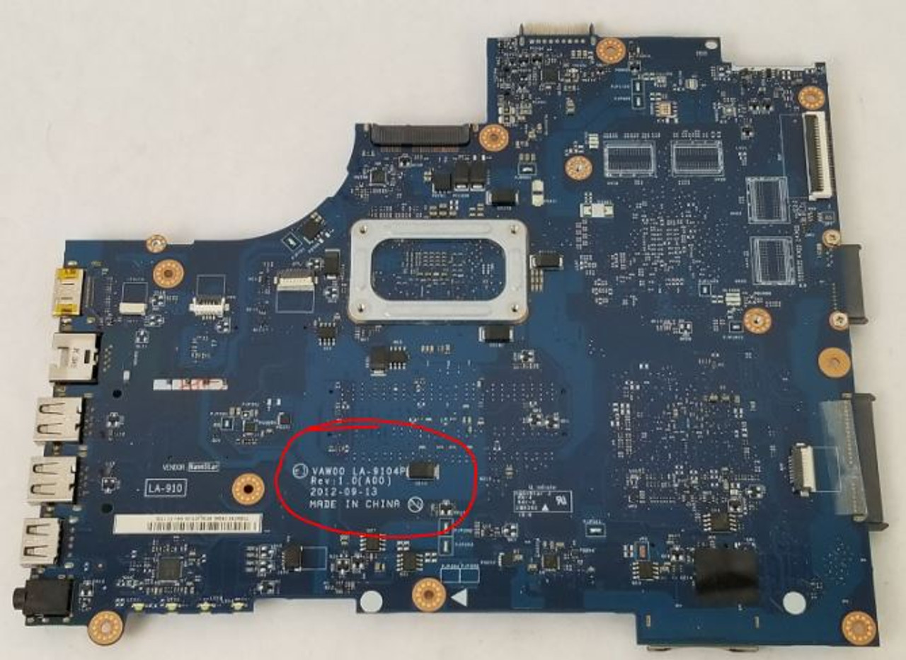 DELL LAPTOP INSPIRON 15 3521, 5521 ORIGINAL MOTHERBOARD 1.9GHZ INTEL CORE-I3 CPU WITH INTEGRATED INTEL GRAPHICS /  TARJETA MADRE NEW DELL 671DP, VAW00, 0FTK8, GY07W, 760R1, 3H0VW