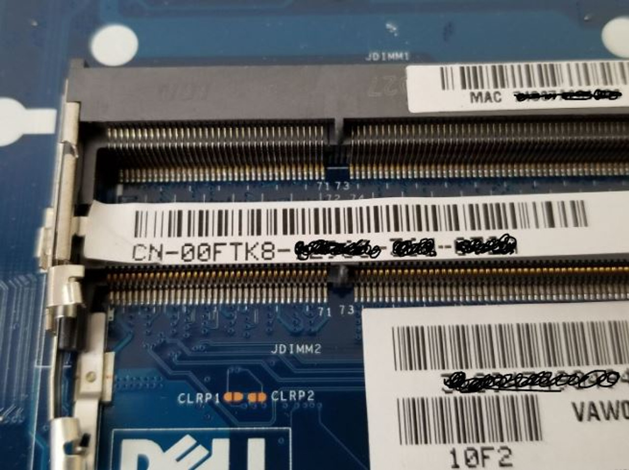 DELL LAPTOP INSPIRON 15 3521, 5521 ORIGINAL MOTHERBOARD 1.9GHZ INTEL CORE-I3 CPU WITH INTEGRATED INTEL GRAPHICS /  TARJETA MADRE NEW DELL 671DP, VAW00, 0FTK8, GY07W, 760R1, 3H0VW