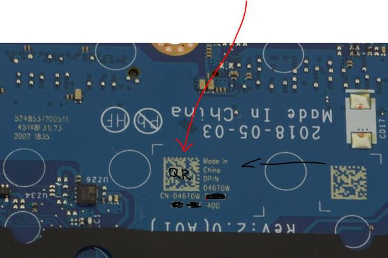 DELL LAPTOP LATITUDE 5490 ORIGINAL MOTHERBOARD INTEL I7-8650U 1.9GHZ INTEGRATED GRAPHICS UMA ONLY. / TARJETA MADRE REFURBISHED DELL 46T0W