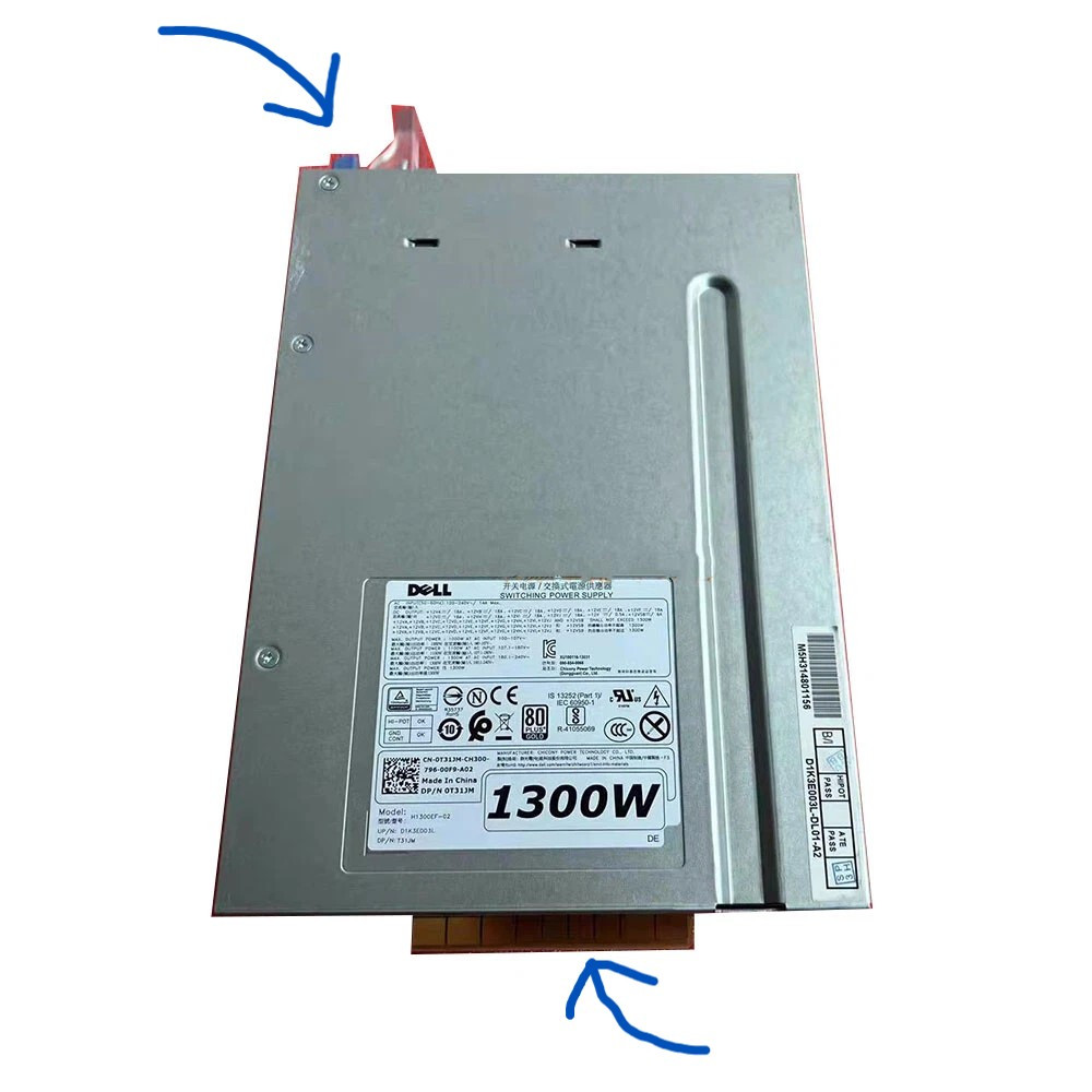 Dell Desktop  Precision T5810, T7610, T7810, T7910  Original Power Suplly 1300W /Fuente De Poder Refurbished DELL  D1300EF-02, V5K16, 09JX5, 0T6R7, test Grade A