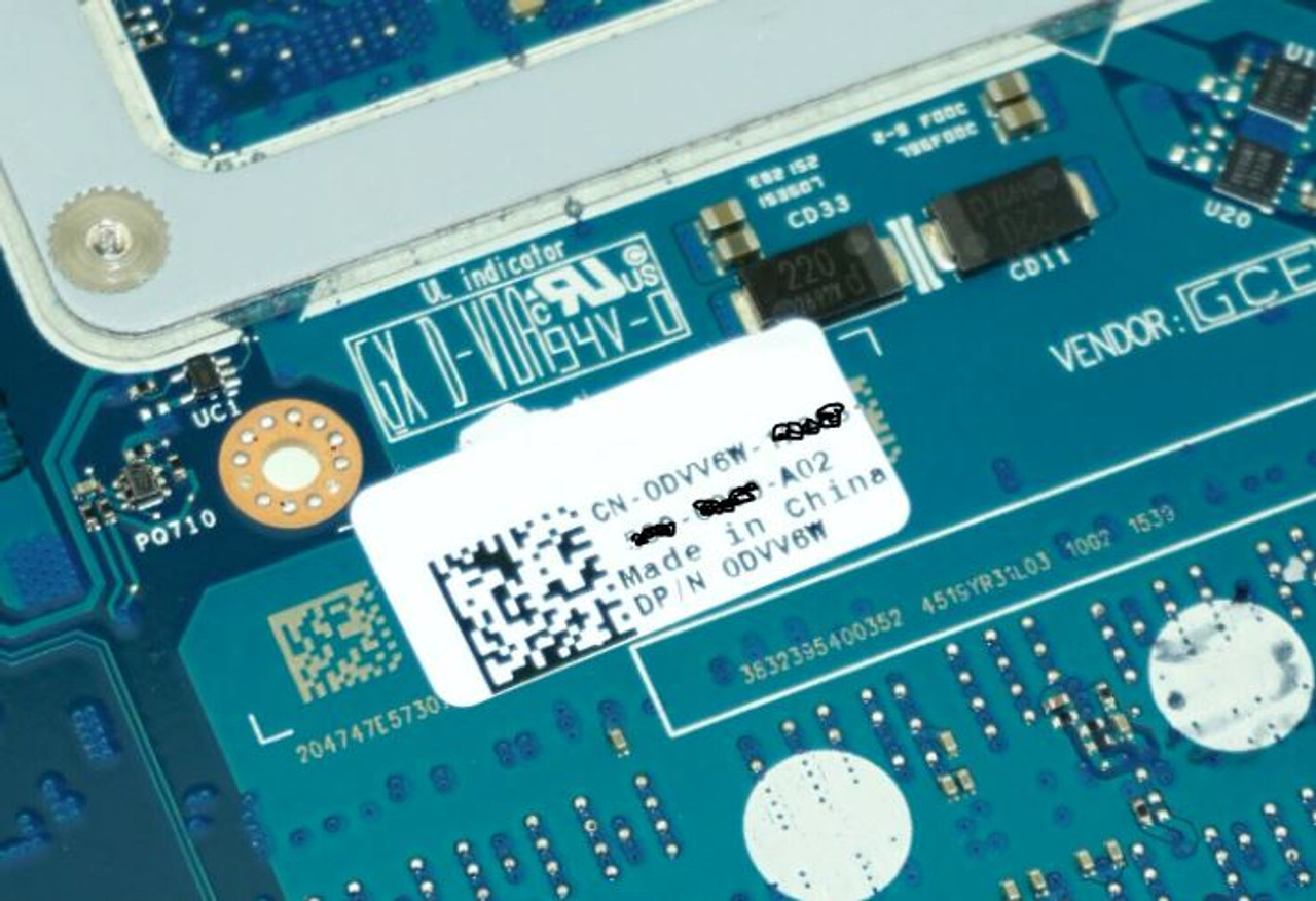 DELL  LAPTOP ALIENWARE 15 R2, 17 R3 ORIGINAL MOTHERBOARD INTEL I7-6700HQ 2.6GHZ NVIDIA GTX 970M  / TARJETA MADRE DELL REFURBISHED  DVV6W, GG2JH, H6J09 W15RD