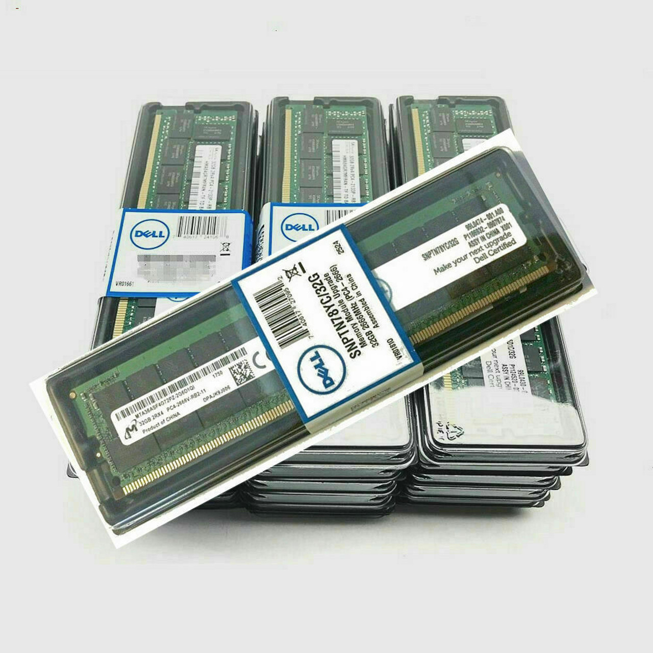 Dell Poweredge Original Memory 32GB RDIMM 288-Pin 2666 Mhz (PC4-2666) ECC DDR4 SDRAM 2Rx4 RDIMM/Memoria Original New Dell  M393A4K40CB2-CTD,SNPTN78YC/32G,A9781929