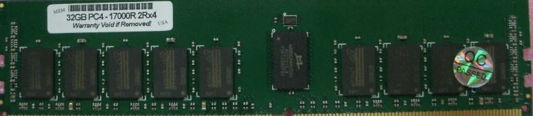 Dell Poweredge Memory Compatible 32GB DIMM 288-PIN 2133 MHZ ( PC4-17000 ) Ecc DDR4 SDRAM 2RX4 RDIMM / Memoria Certificada New Dell A8217683, 370-ABVW, SNPPR5D1C/32G