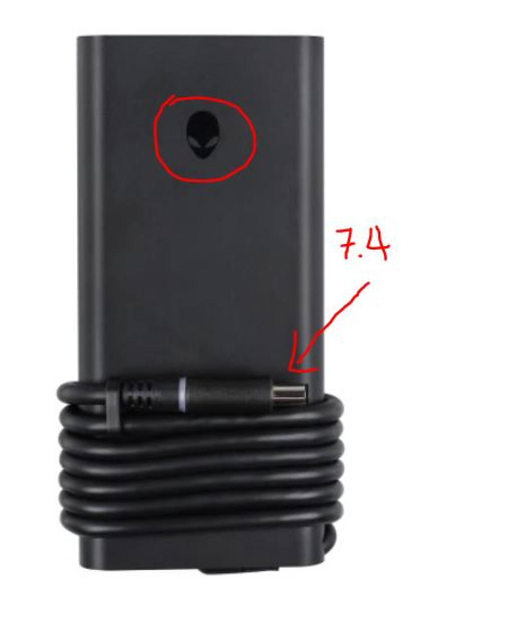 Dell Laptop Alienware Original Slim Ac Adapter 330W (7.4 Mm X 5.0 Mm) Gan 19.5 V  16.92A ( E5) With N0-Power Cord / Adaptadro De Corriente Original Sin Cable New Dell  W6Rk4 , 492-Bdmb, 5P90C,C6Pgw,La330Pm210,Ha330Pm201,