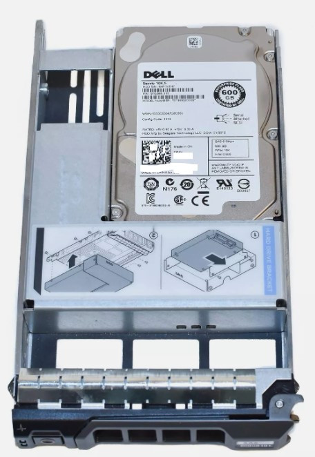 Dell Poweredge Pv Original Hard Drive 600Gb@10K Sas 2.5 12.Gb/S In To Hybrid 2.5In To 3.5In  Tray-F238F / Disco Duro Con Charola Hyb  New Dell 7Yx58, 342-0851,Xxr60, 096G91, Wd6001Bkhg, R72Nv, 5Tfdd, 6W3V5 , 400-AjphV