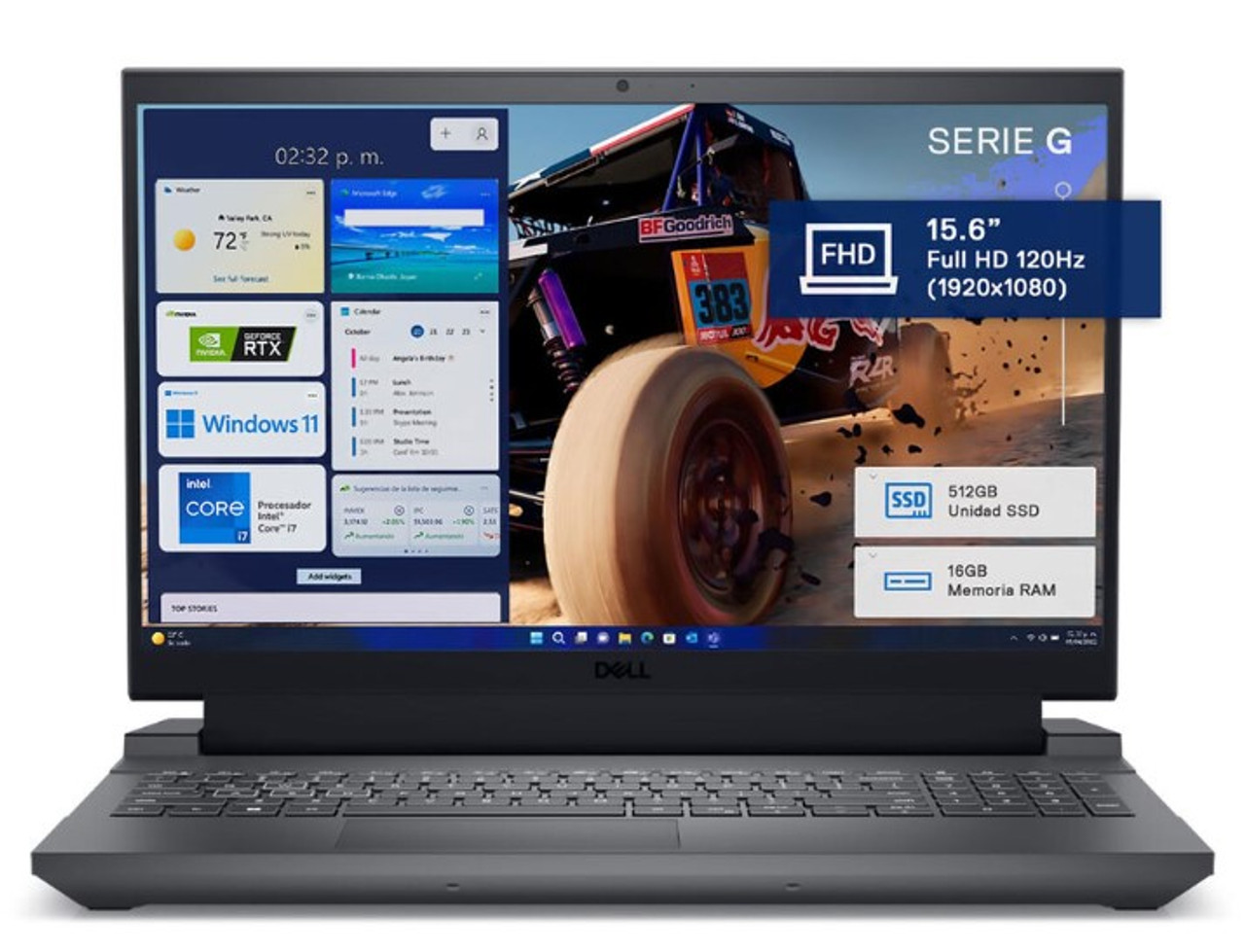 New Laptop Dell 5530 G15 LCD-15.6 CI7-13650HX (14 Cores Up To 4.9Ghz) RAM 16GB DDR5 512GB SSD Cl35 W11H VPN-FD6DX